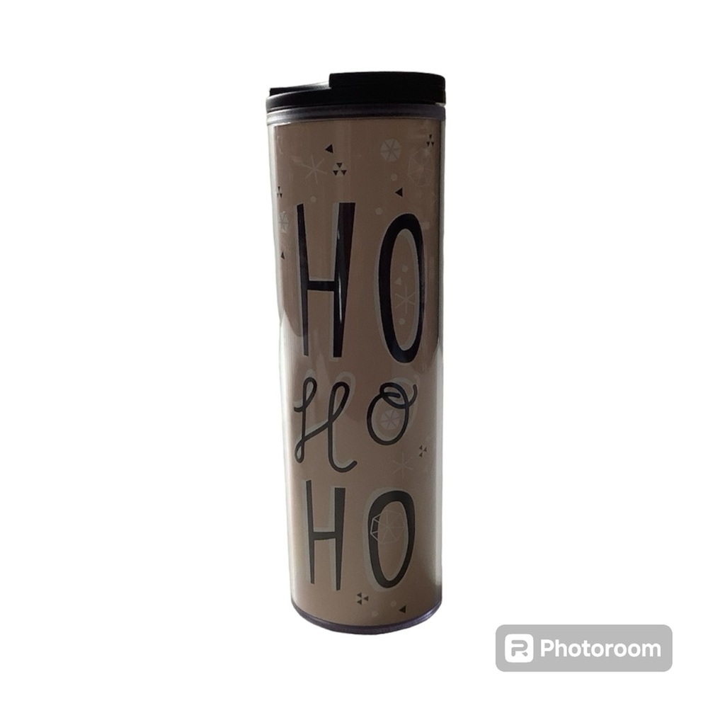 Starbucks HO HO HO 16 fl oz Traveler Tumbler Cup & Lid Acrylic Brand New